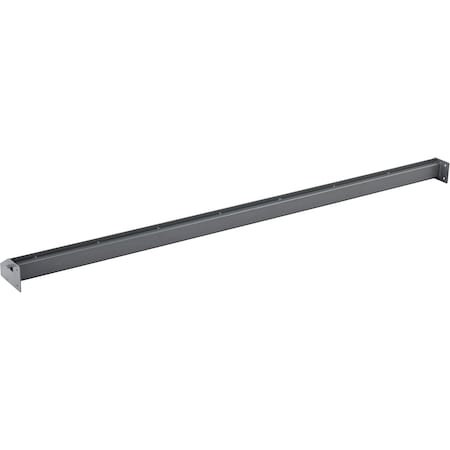 Global Industrial 72inW Bin Rail- Gray 606943GY